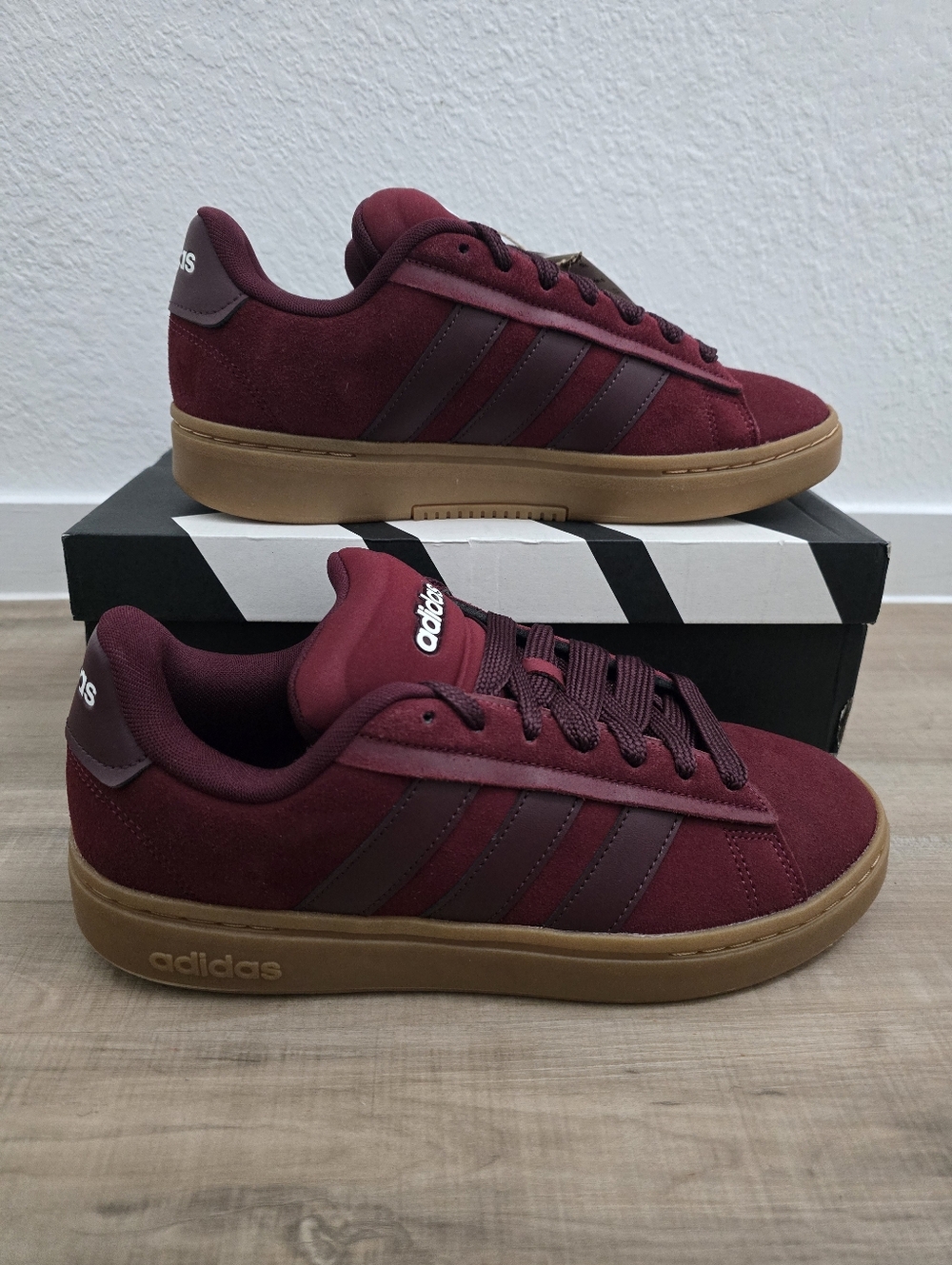 adidas Men’s Campus Grand Court Alpha Sued Sneakers with Gum Sole